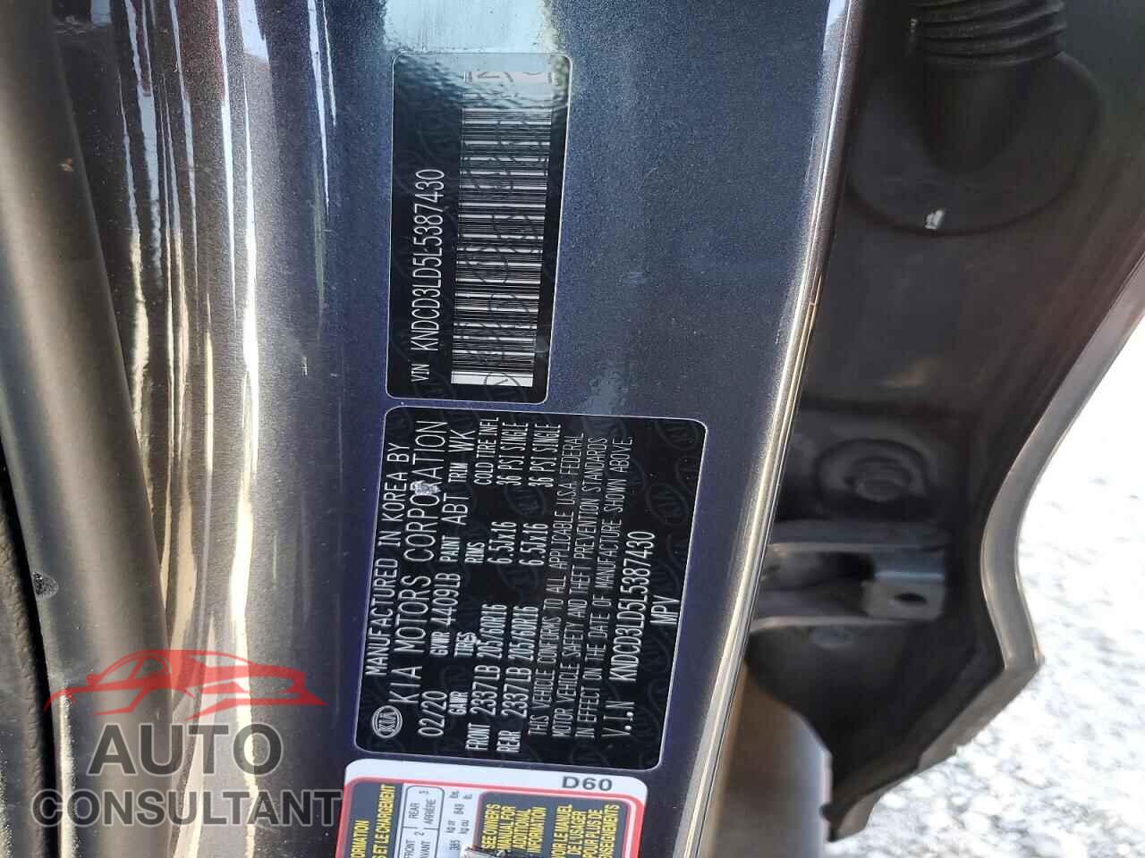 KIA NIRO 2020 - KNDCD3LD5L5387430