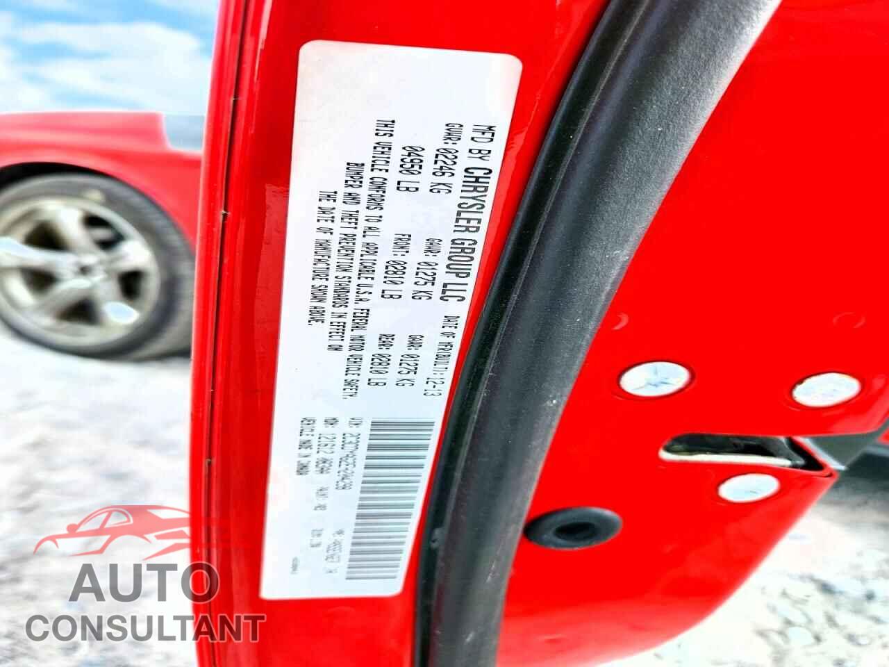 DODGE CHALLENGER 2014 - 2C3CDYAG2EH204298