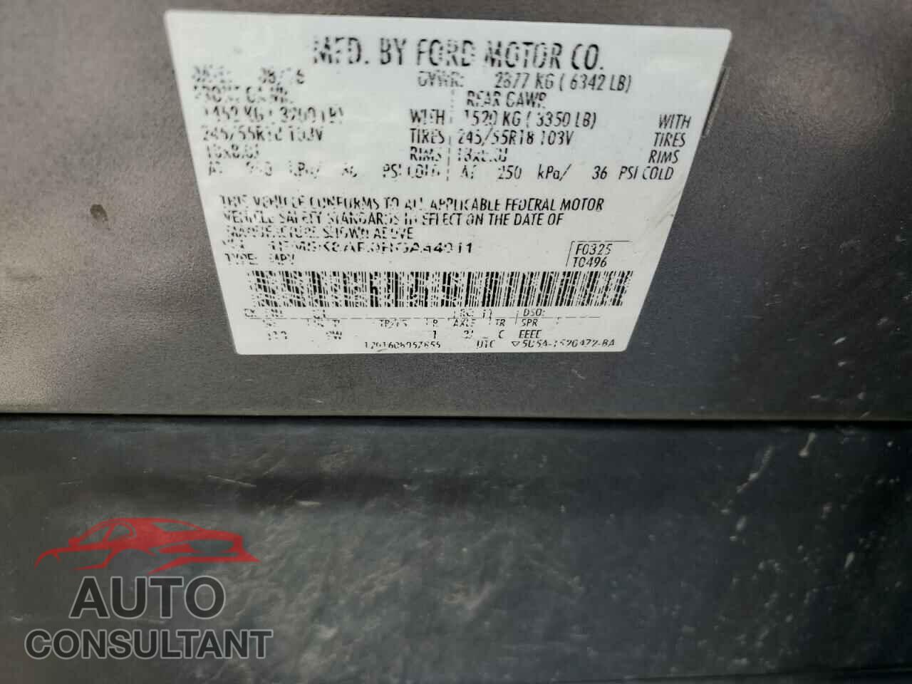 FORD EXPLORER 2017 - 1FM5K8AR0HGA44011