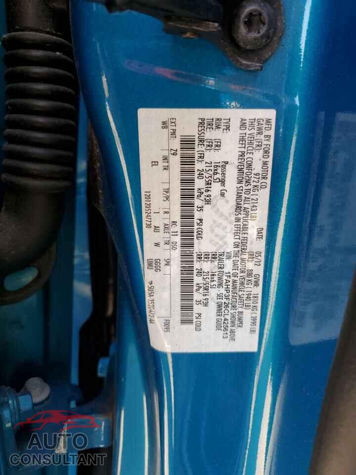 FORD FOCUS 2012 - 1FAHP3F26CL425613