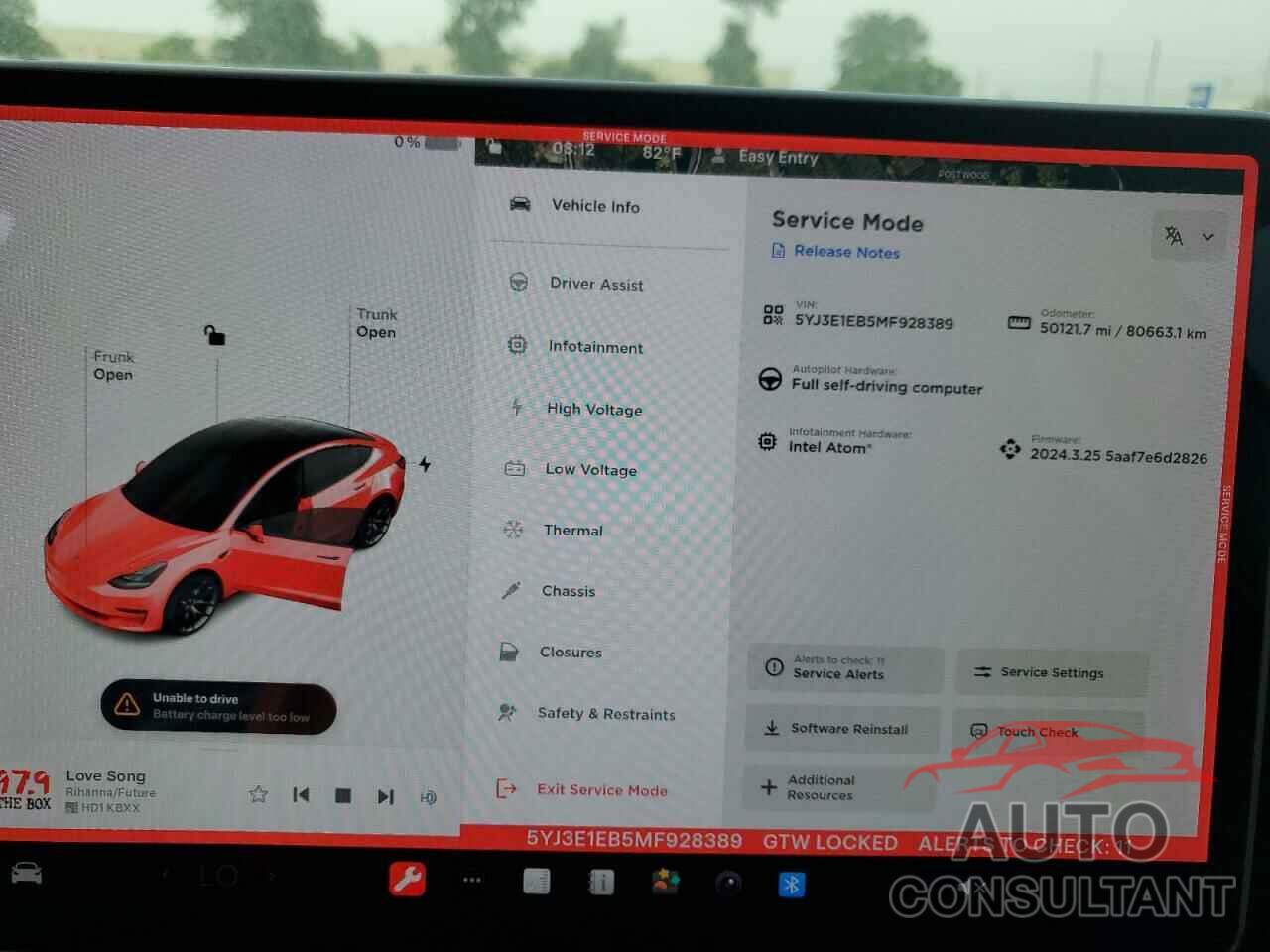 TESLA MODEL 3 2021 - 5YJ3E1EB5MF928389