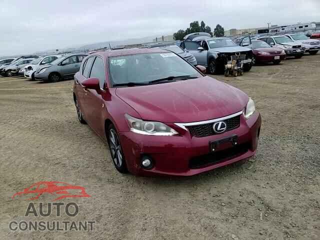 LEXUS CT 200 2012 - JTHKD5BH8C2089465