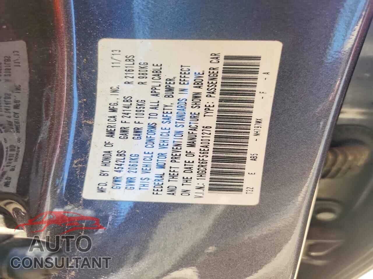 HONDA ACCORD 2014 - 1HGCR6F56EA001276