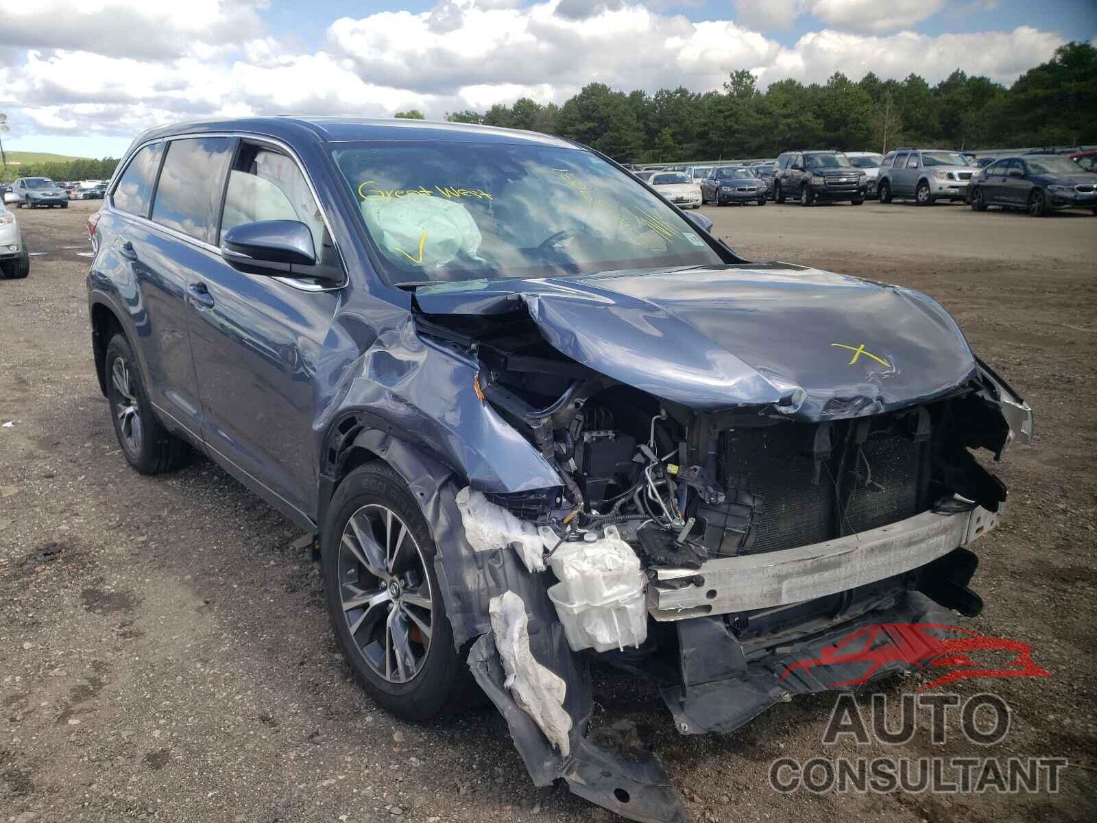 TOYOTA HIGHLANDER 2017 - 5TDBZRFH9HS400454