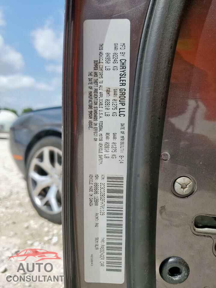 DODGE CHALLENGER 2015 - 2C3CDZBG2FH701129
