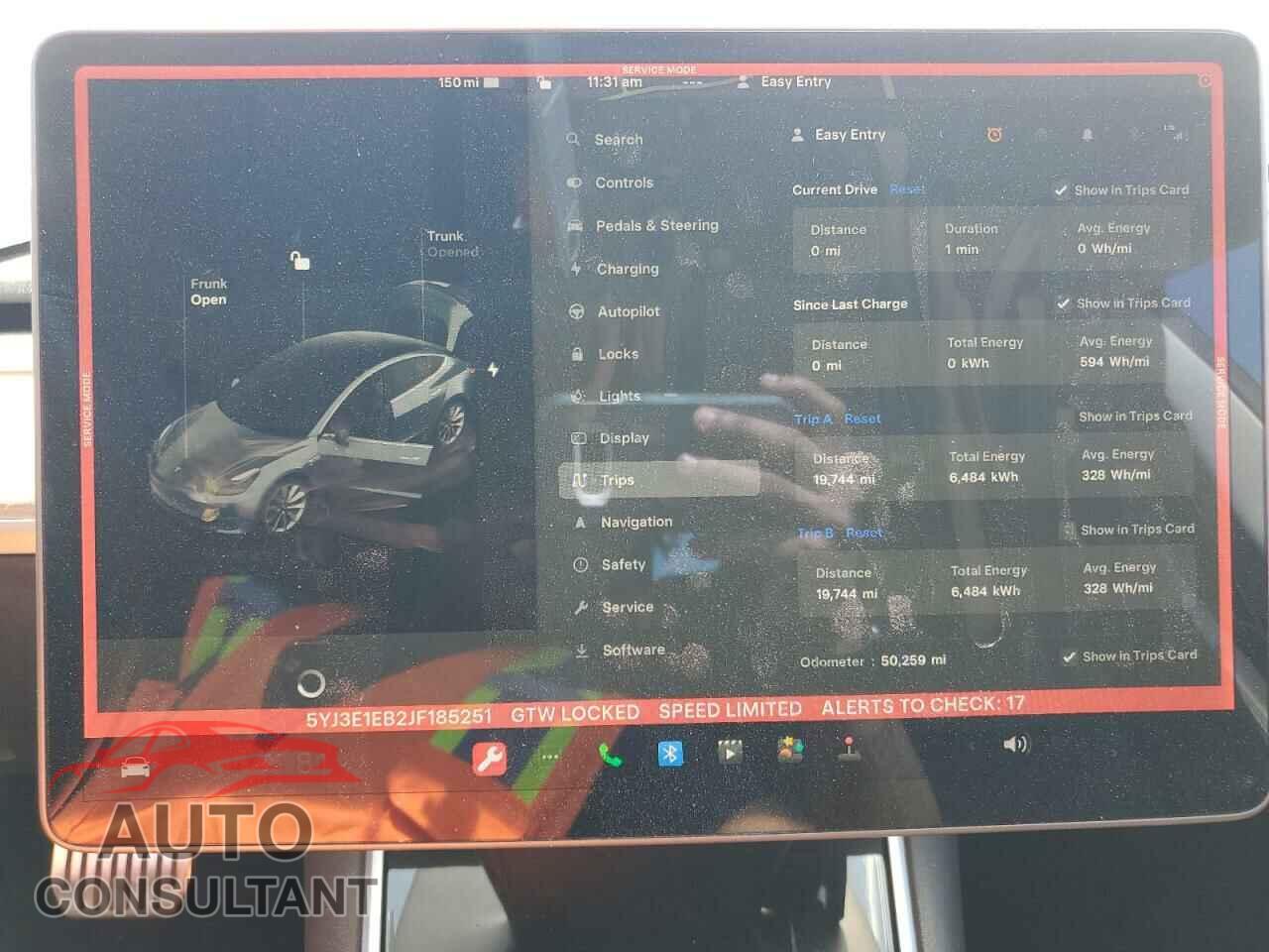 TESLA MODEL 3 2018 - 5YJ3E1EB2JF185251