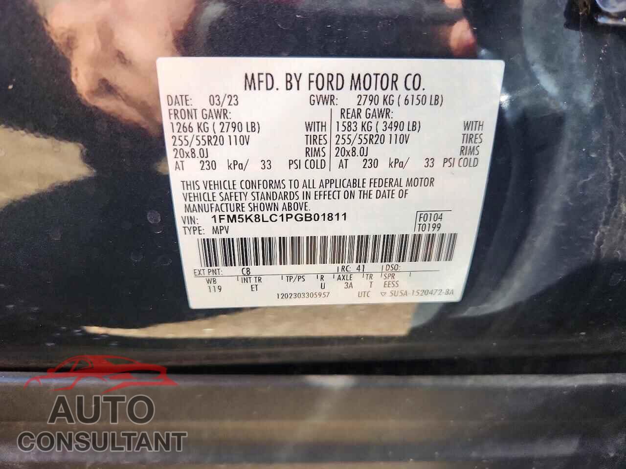 FORD EXPLORER 2023 - 1FM5K8LC1PGB01811