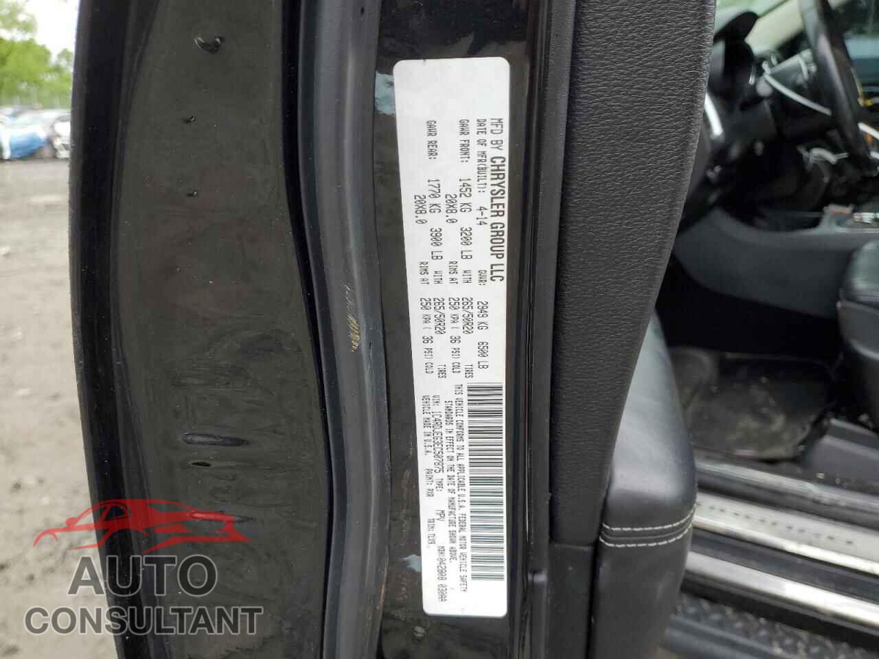 DODGE DURANGO 2014 - 1C4RDJEG3EC507875