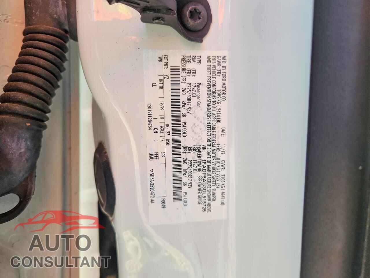 FORD CMAX 2013 - 1FADP5AU3DL515726