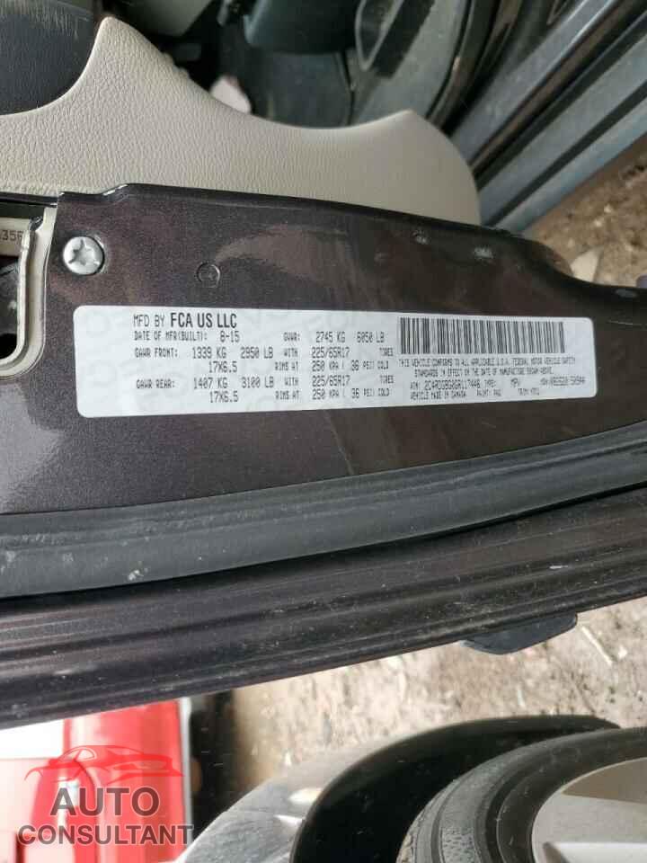 DODGE CARAVAN 2016 - 2C4RDGBG0GR117446