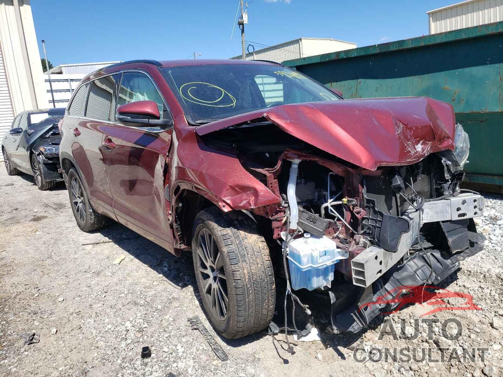 TOYOTA HIGHLANDER 2017 - 5TDKZRFH1HS510043