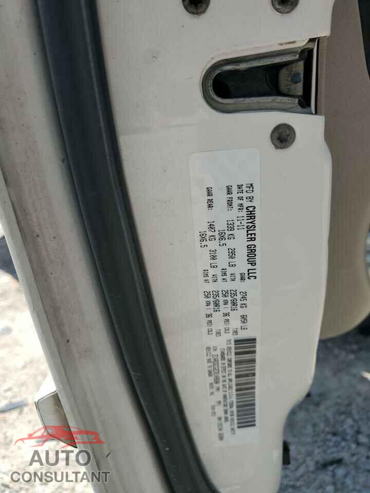 DODGE CARAVAN 2012 - 2C4RDGCG2CR149680