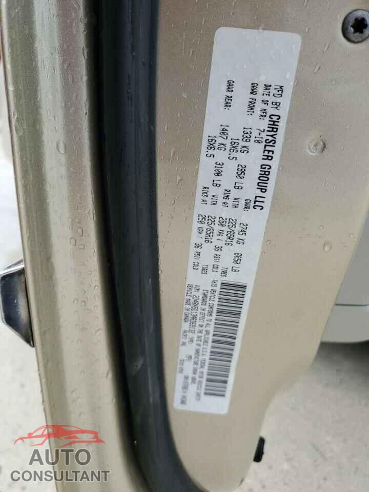 DODGE CARAVAN 2010 - 2D4RN5D13AR369132