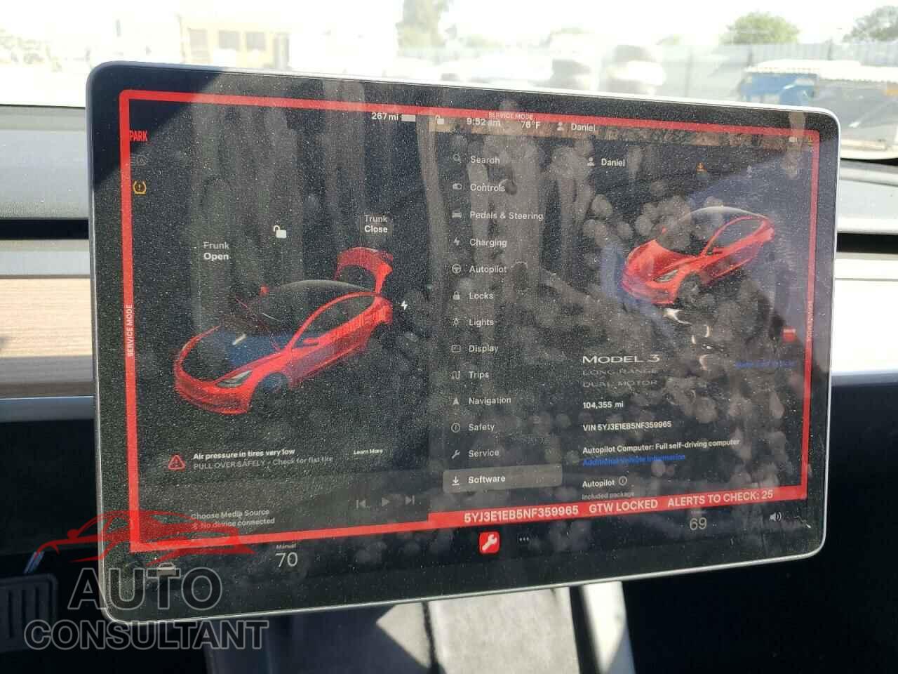 TESLA MODEL 3 2022 - 5YJ3E1EB5NF359965
