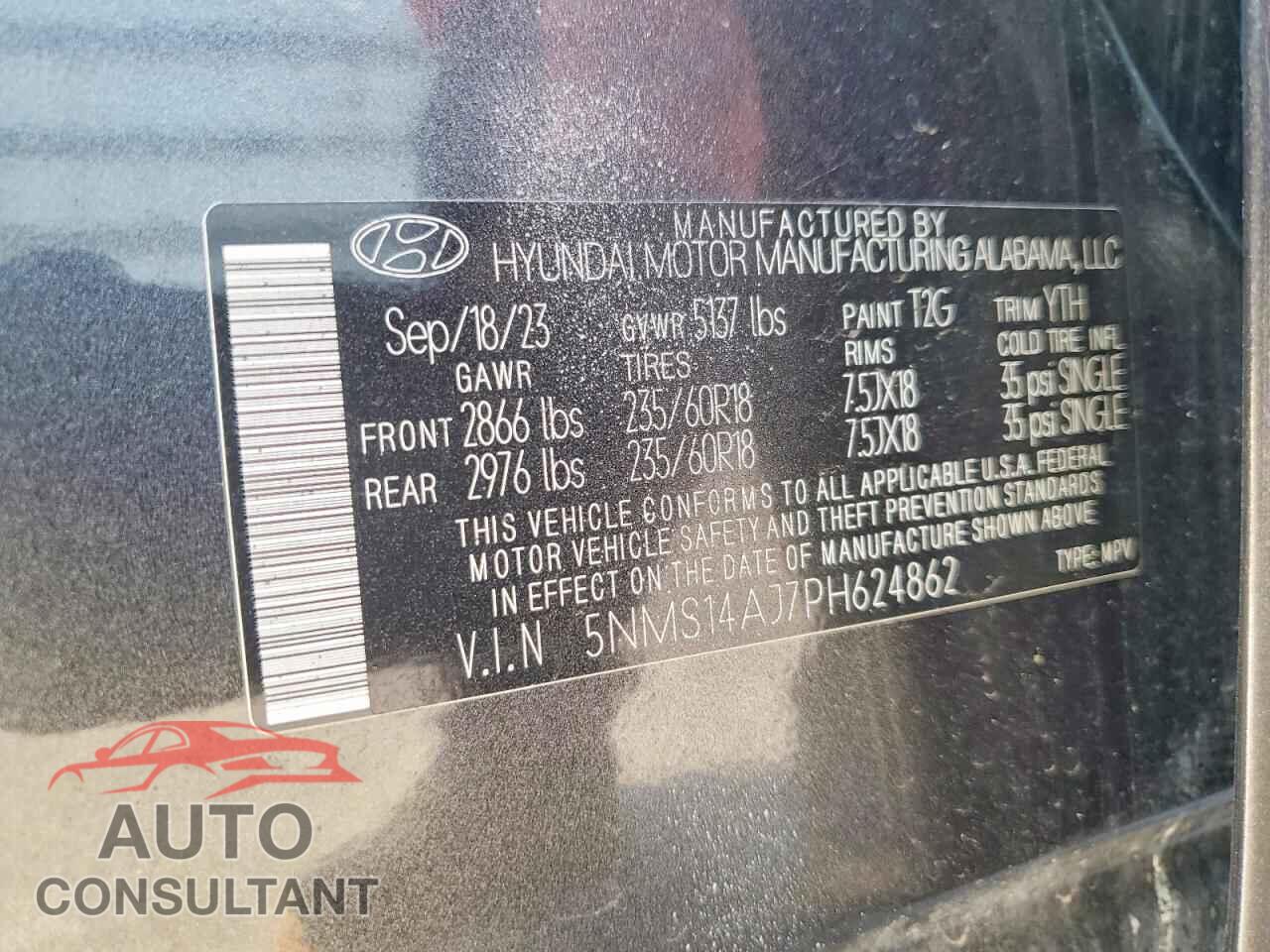 HYUNDAI SANTA FE 2023 - 5NMS14AJ7PH624862
