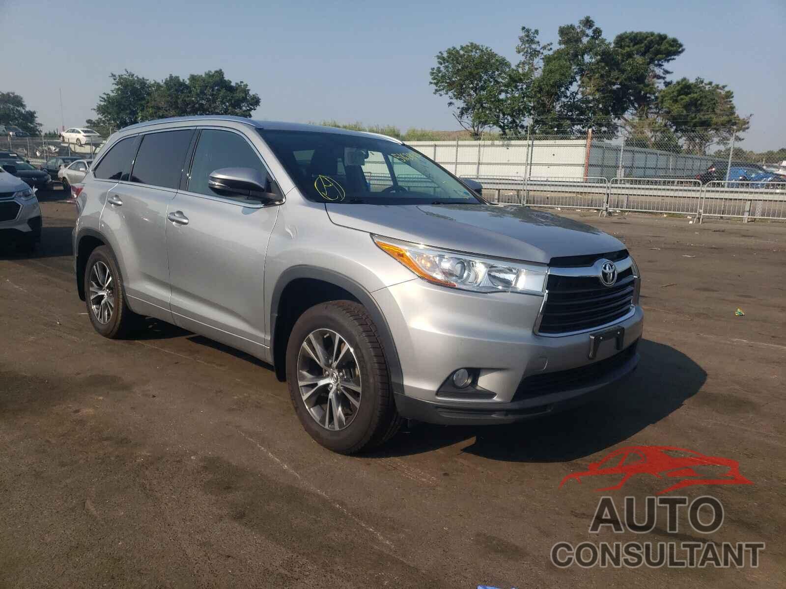 TOYOTA HIGHLANDER 2016 - 5TDJKRFH5GS237803
