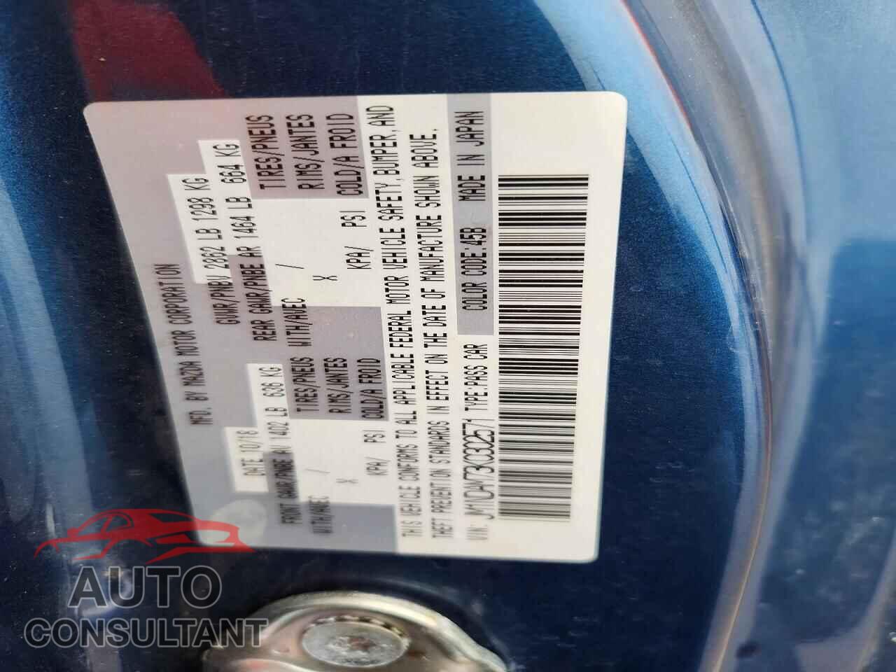 MAZDA MX5 2019 - JM1NDAM73K0302571