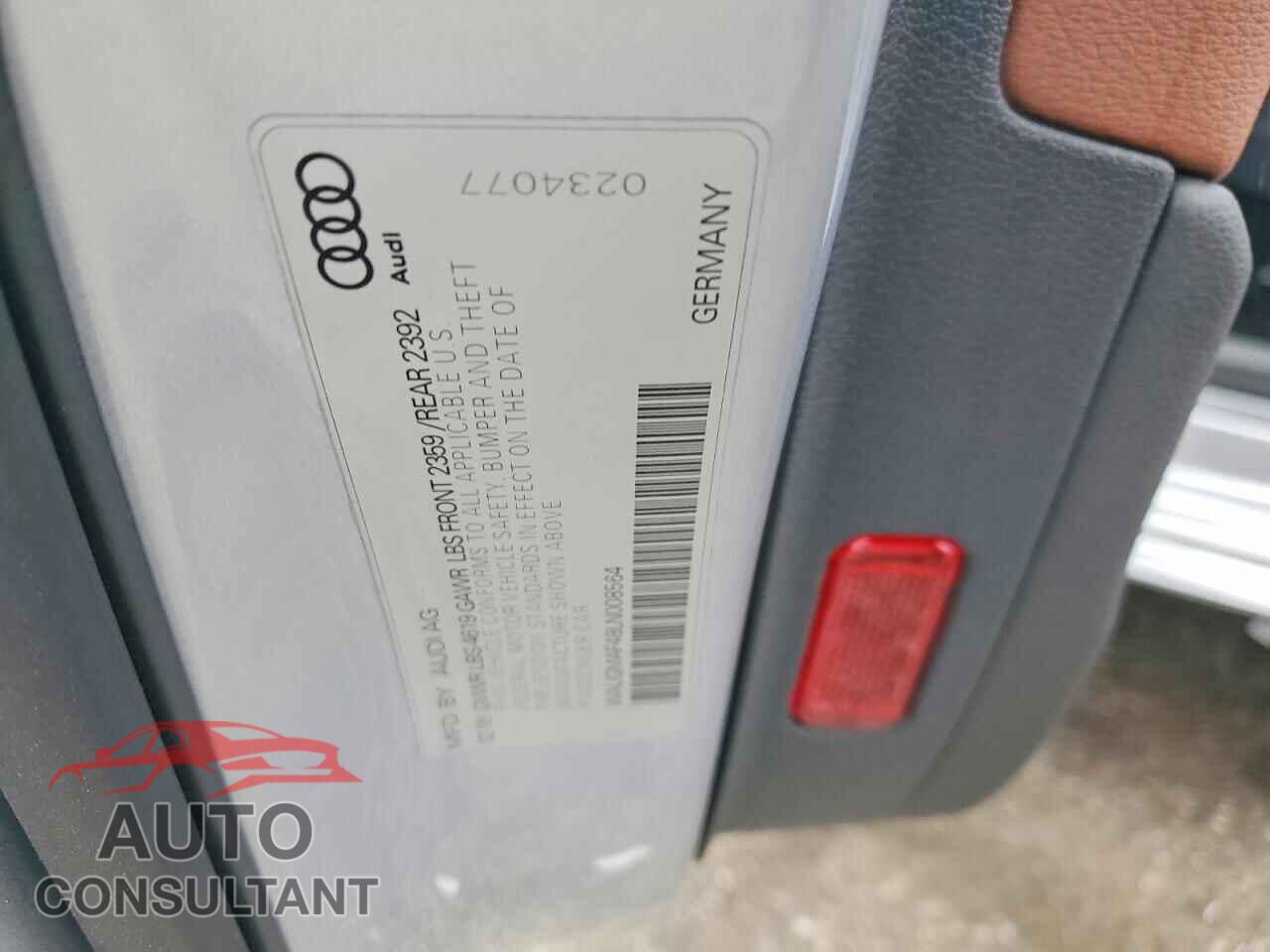 AUDI A4 2020 - WAUGMAF48LN008564