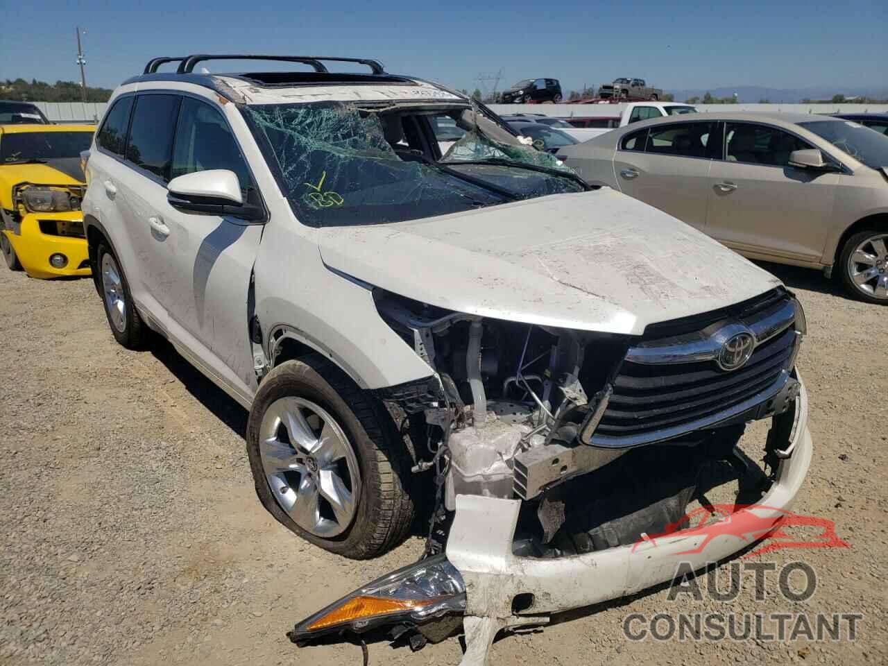 TOYOTA HIGHLANDER 2016 - 5TDDKRFH6GS251447