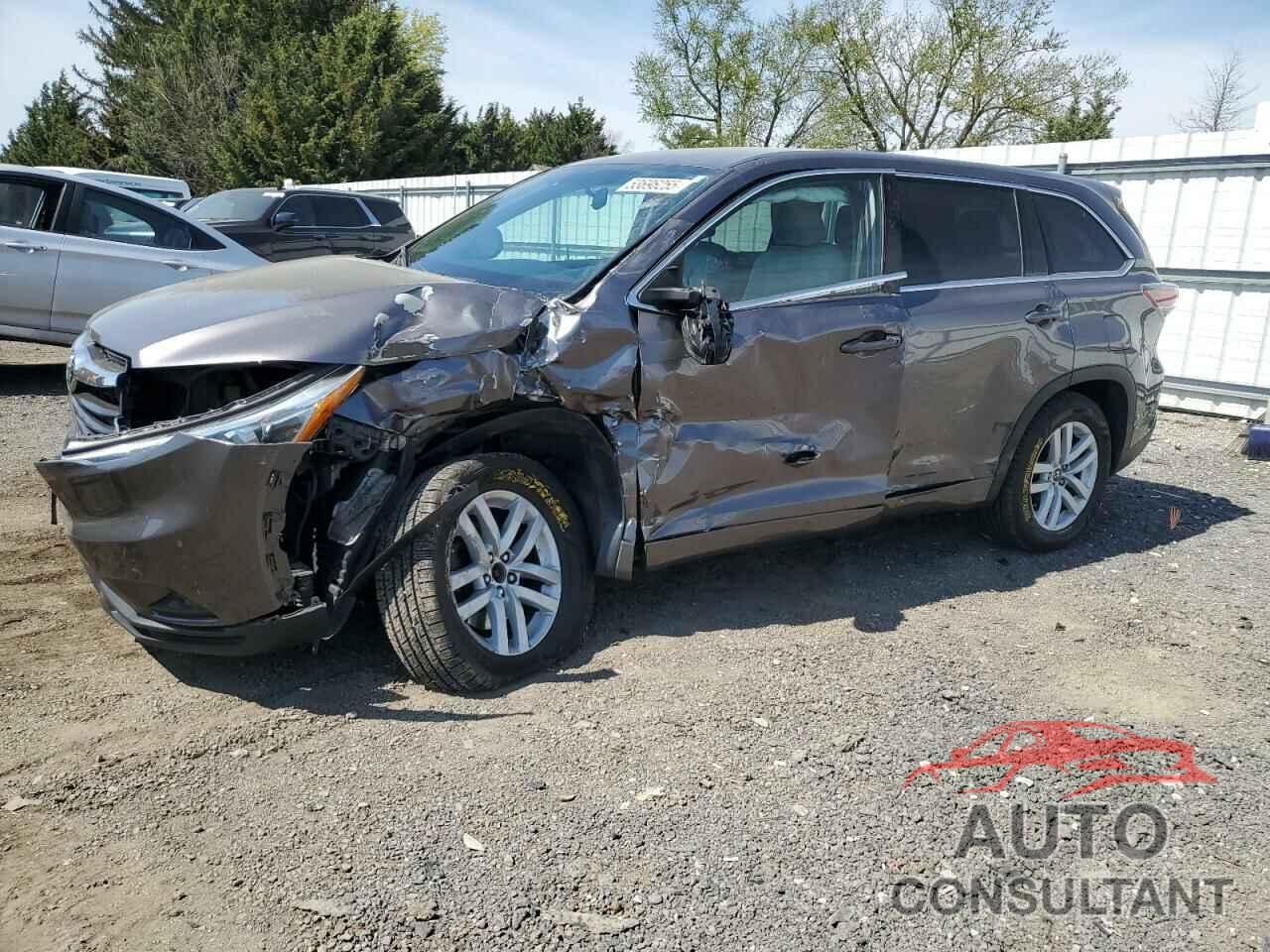 TOYOTA HIGHLANDER 2016 - 5TDZKRFH0GS177058