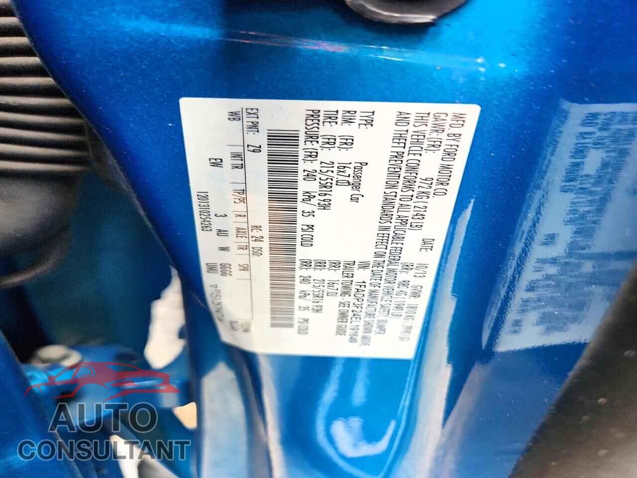 FORD FOCUS 2014 - 1FADP3F24EL191649