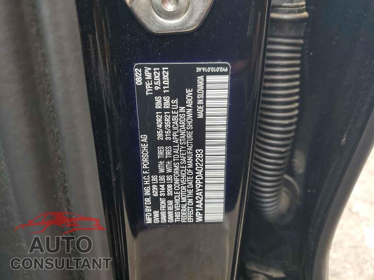 PORSCHE CAYENNE 2023 - WP1AA2AY9PDA02283