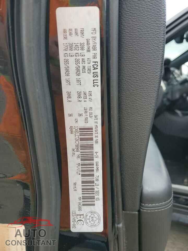 DODGE DURANGO 2019 - 1C4SDJCT2KC780948
