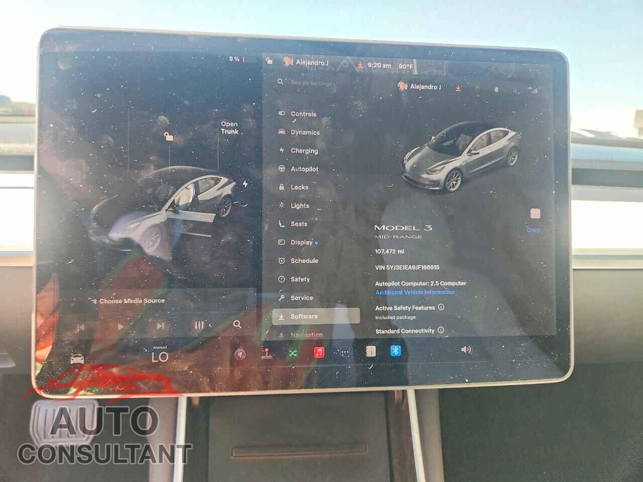 TESLA MODEL 3 2018 - 5YJ3E1EA9JF166915
