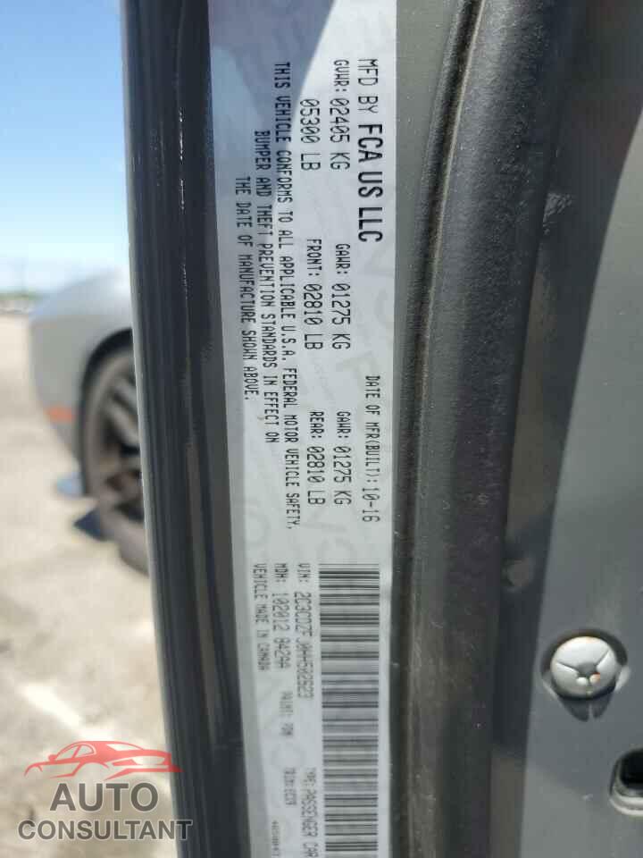 DODGE CHALLENGER 2017 - 2C3CDZFJ0HH502623