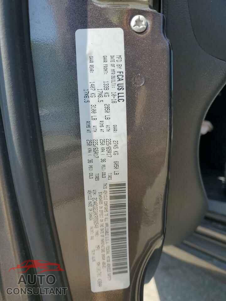 DODGE CARAVAN 2019 - 2C4RDGEG0KR556540