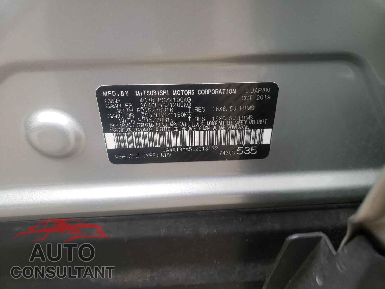 MITSUBISHI ECLIPSE 2020 - JA4AT3AA5LZ013132