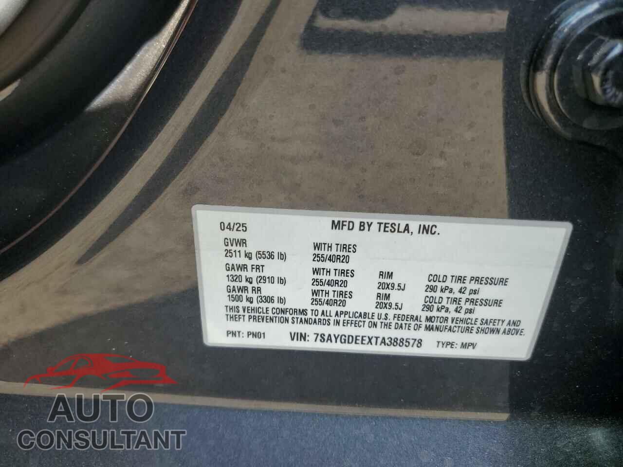 TESLA MODEL Y 2026 - 7SAYGDEEXTA388578