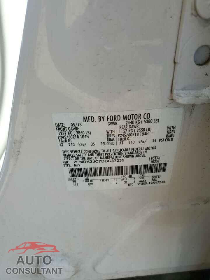 FORD EDGE 2013 - 2FMDK3JC7DBC37235
