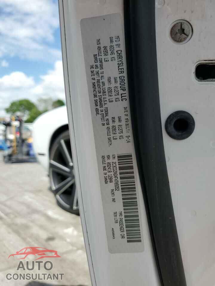 DODGE CHALLENGER 2015 - 2C3CDZAGXFH709352