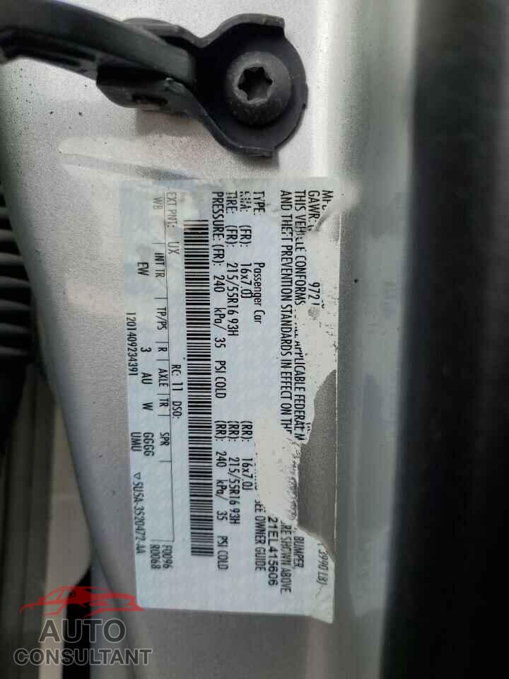 FORD FOCUS 2014 - 1FADP3F21EL415606