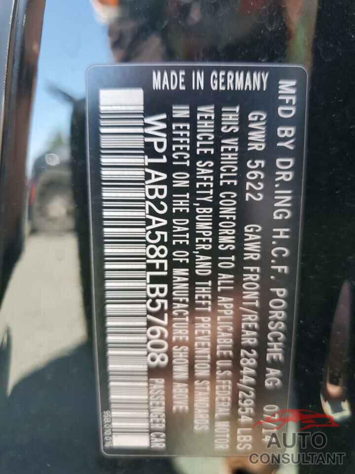PORSCHE MACAN 2015 - WP1AB2A58FLB57608