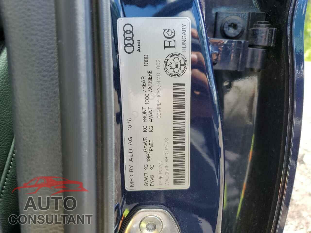 AUDI A3 2017 - WAUGUGFF6H1034423