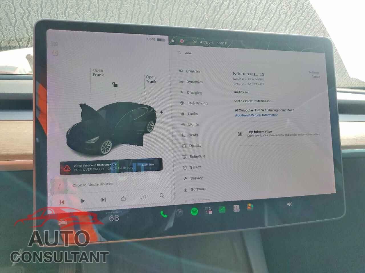 TESLA MODEL 3 2021 - 5YJ3E1EB3MF094218