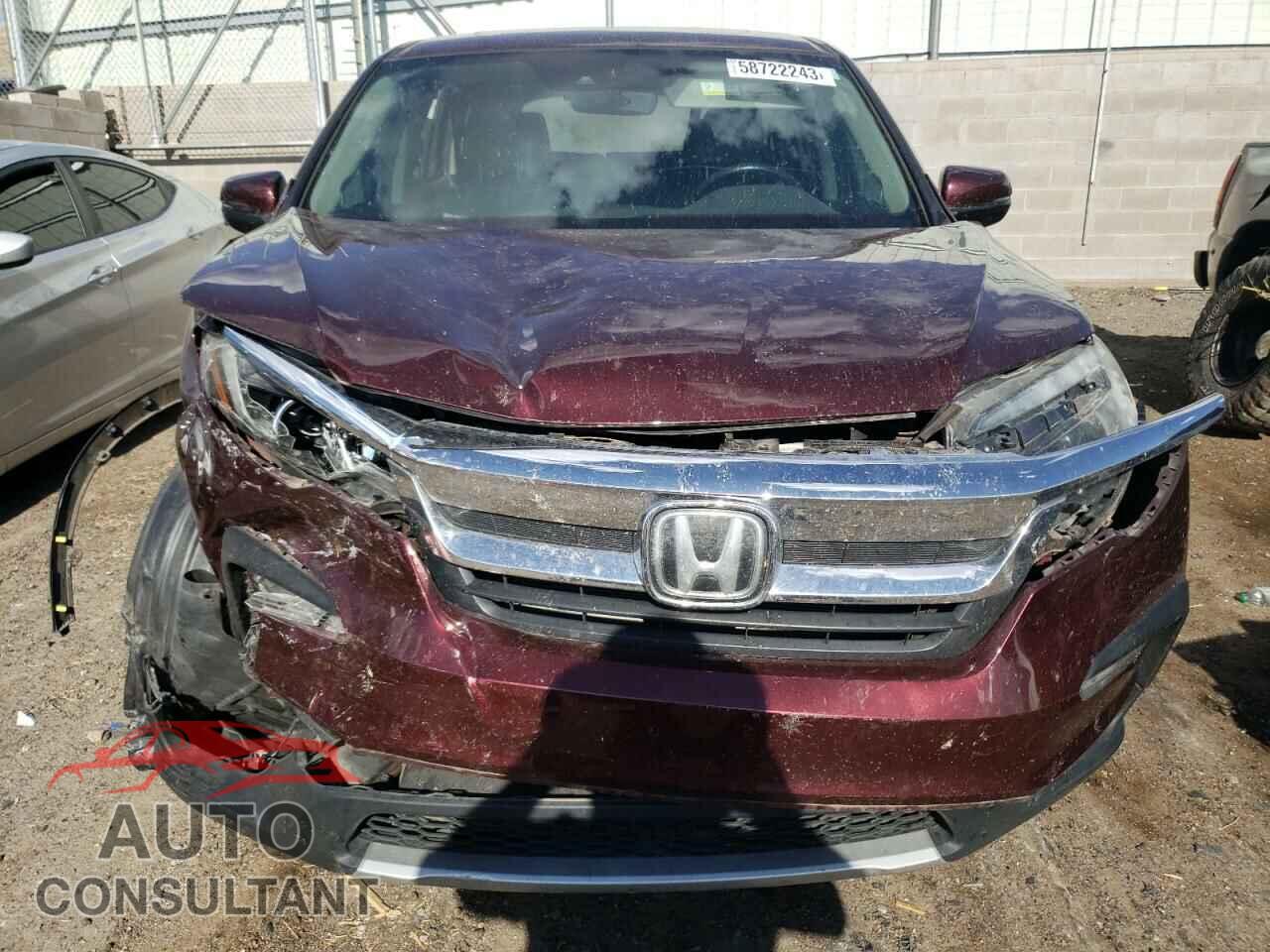 HONDA PILOT 2019 - 5FNYF6H49KB085257