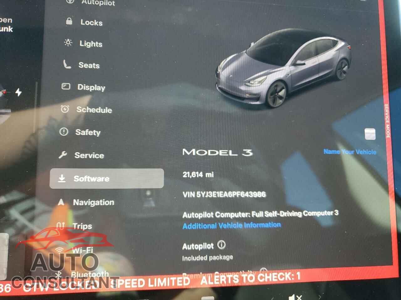 TESLA MODEL 3 2023 - 5YJ3E1EA6PF643986
