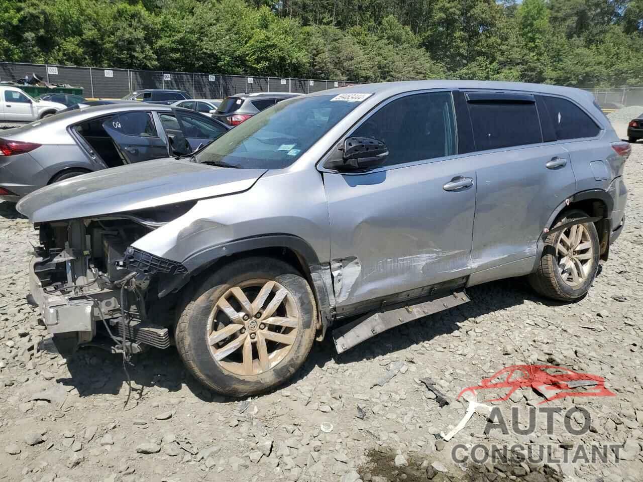 TOYOTA HIGHLANDER 2016 - 5TDBKRFH8GS261078