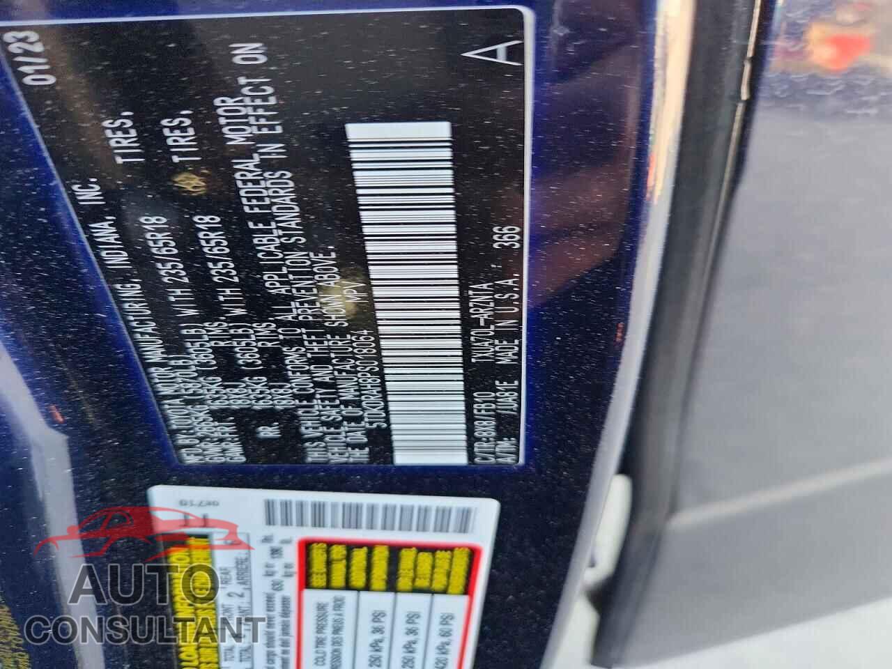 TOYOTA HIGHLANDER 2023 - 5TDKDRAH8PS018064