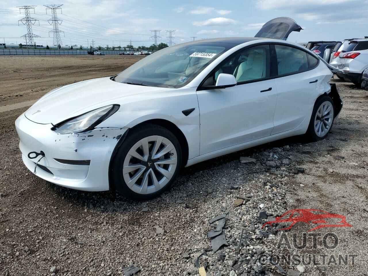 TESLA MODEL 3 2022 - 5YJ3E1EA0NF244309