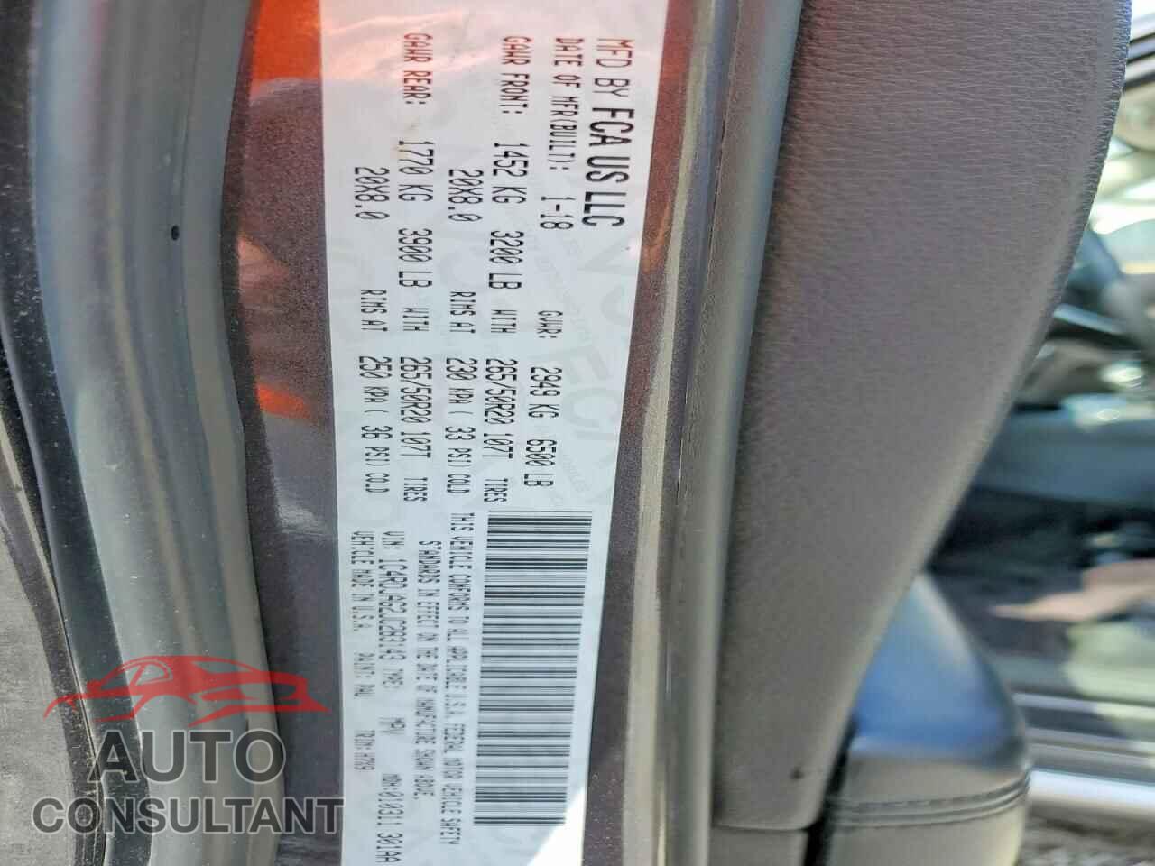 DODGE DURANGO 2018 - 1C4RDJAG2JC283143