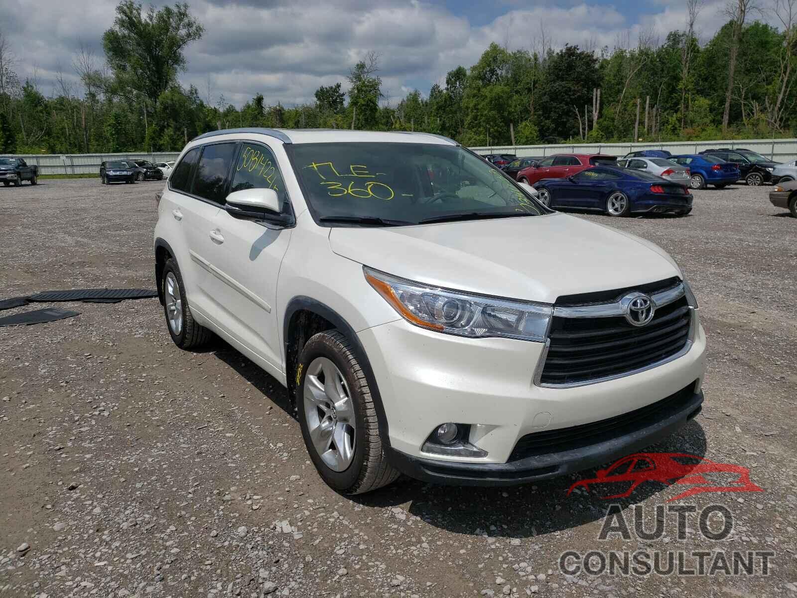 TOYOTA HIGHLANDER 2016 - 5TDDKRFH6GS315325