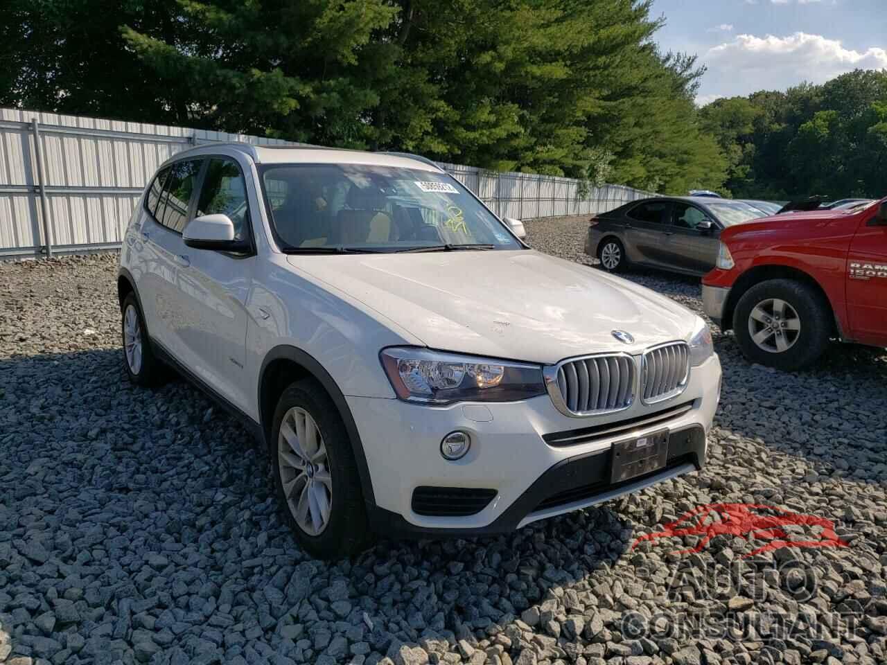 BMW X3 2016 - 5UXWX9C51G0D69267