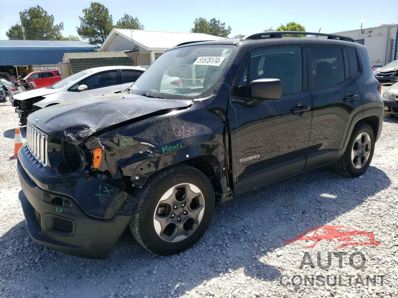 JEEP RENEGADE 2017 - ZACCJAAB1HPE72827