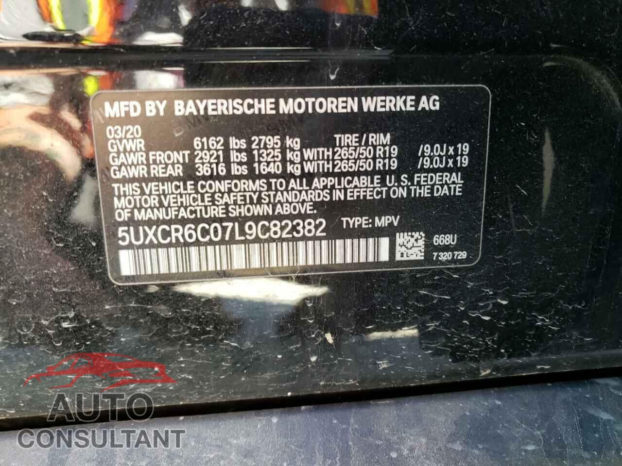 BMW X5 2020 - 5UXCR6C07L9C82382
