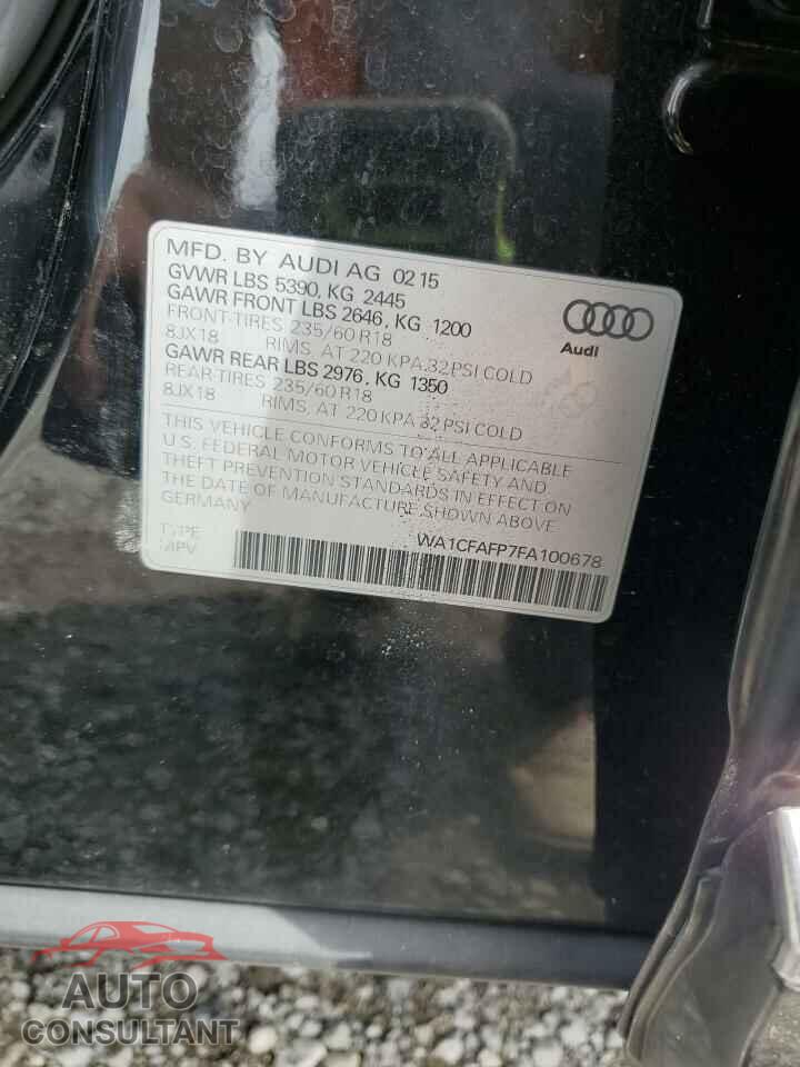 AUDI Q5 2015 - WA1CFAFP7FA100678