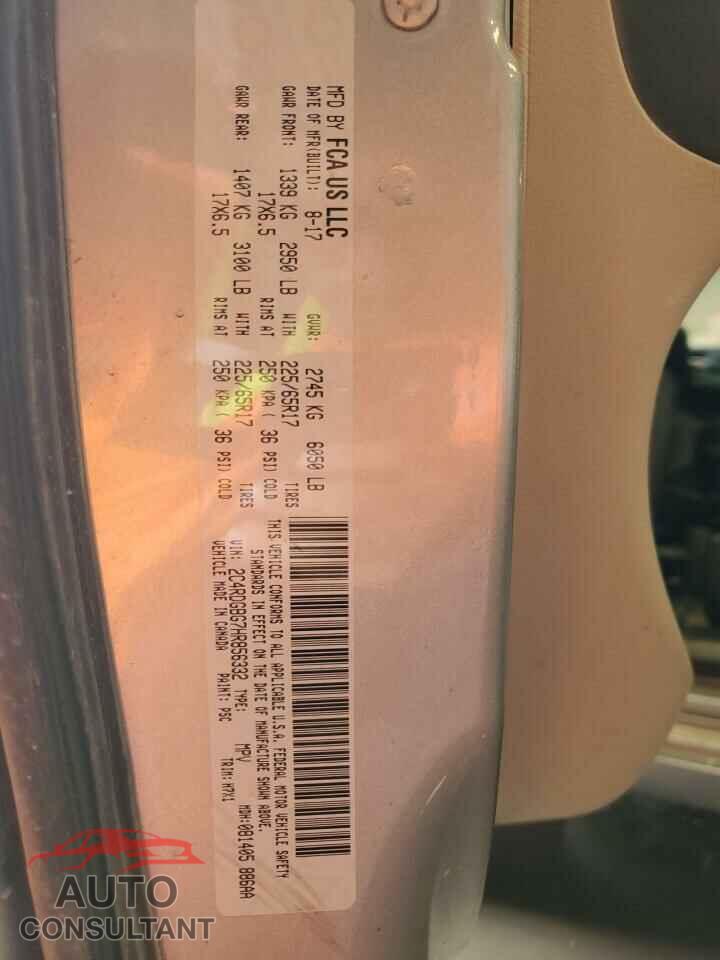 DODGE CARAVAN 2017 - 2C4RDGBG7HR856332